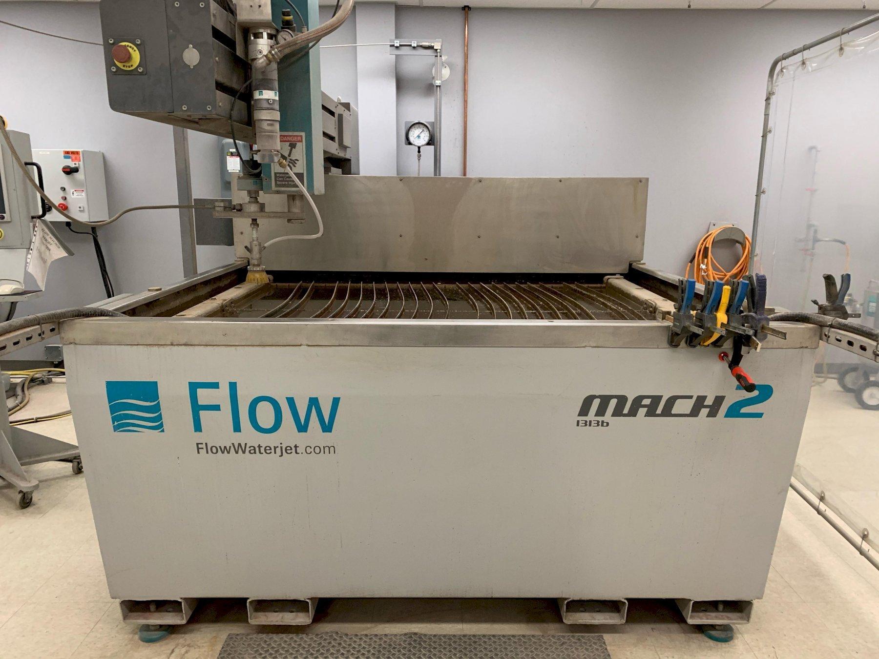 Flow #Mach-2-1313B, waterjet cutting system, 4.3'X, 4.3'Y, 7" Z, 30 HP, 55000 psi, Flow PC-Based Control, 2014 - Image 1