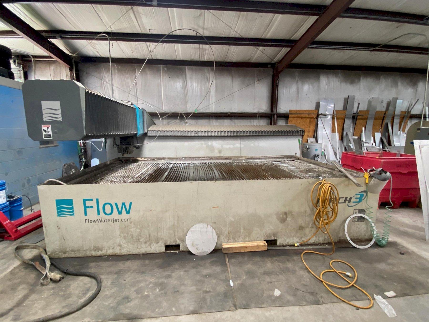 Flow #Mach-3-4020B, waterjet cutting system, 78" X, 136" Y, 7" Z, 100 HP, Hyperpressure Hyperjet 87000 psi - Image 2