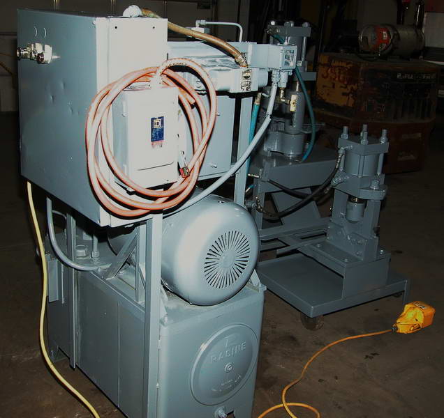 4" x 4" x 1/2" Corner universal standard dual hydraulic angle shear - Image 4