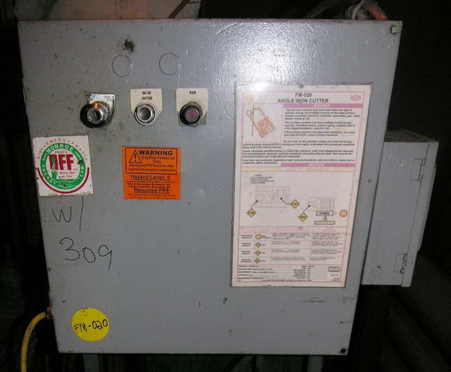 4" x 4" x 1/2" Corner universal standard dual hydraulic angle shear - Image 6