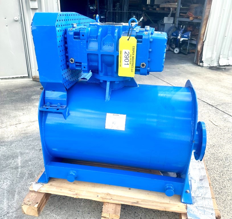1071 cfm, 12 psi, Eurus #MB4512, positive displacement blower package, no motor, 4000 RPM @ 68.2 BHP - Image 1