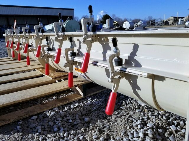 9" diameter x 8' long, Newell Machinery, Screw Conveyor, U-Trough, 10.4" x 10.4" inlet/discharge, 82 RPM - Image 7