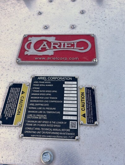 Ariel #KBT/4, Produced Gas Compressor, 2019 frame, 1500 RPM, 127mm stroke - Image 5