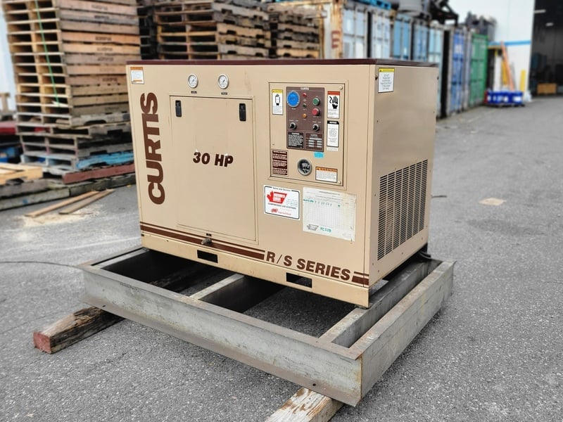 130 cfm, 125 psi, Curtis #R/S30, rotary screw air compressor, electric, 30 HP, 575 V. - Image 3