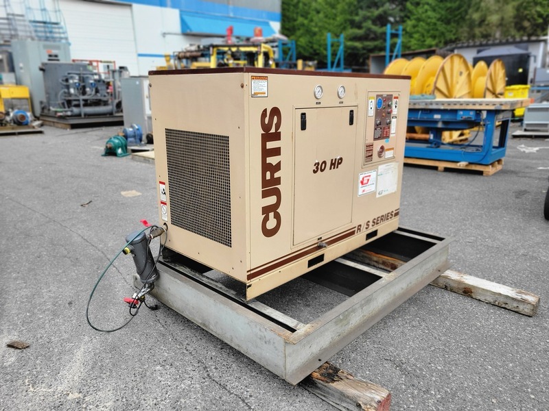 130 cfm, 125 psi, Curtis #R/S30, rotary screw air compressor, electric, 30 HP, 575 V. - Image 9