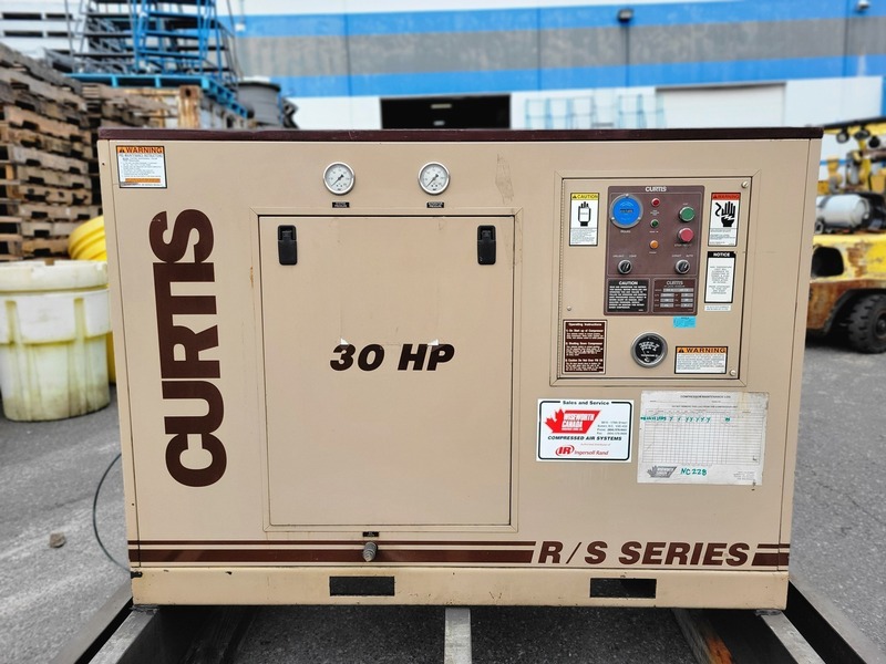 130 cfm, 125 psi, Curtis #R/S30, rotary screw air compressor, electric, 30 HP, 575 V. - Image 10