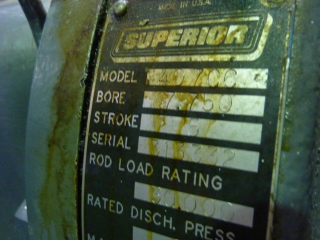 945 HP Superior #RAM-54, reciprocating compressor, 2-stage, Caterpillar 3512SI engine, 1989 - Image 10