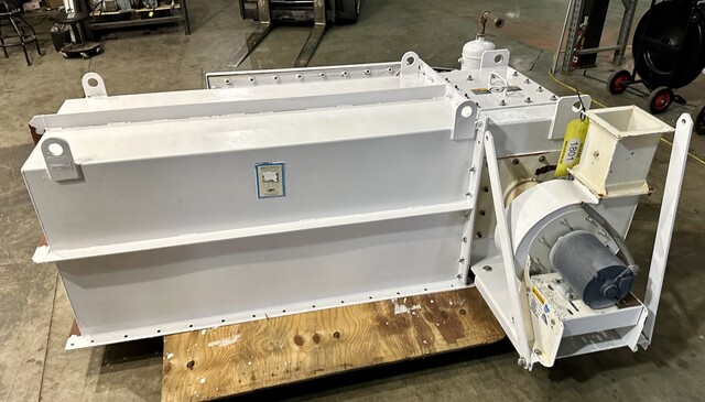 100 sq.ft., Buhler, Horizontal Mounted Bin Vent Filter, Pulse Jet Cleaning, w/Exhaust Fan, (16) bag ports - Image 2