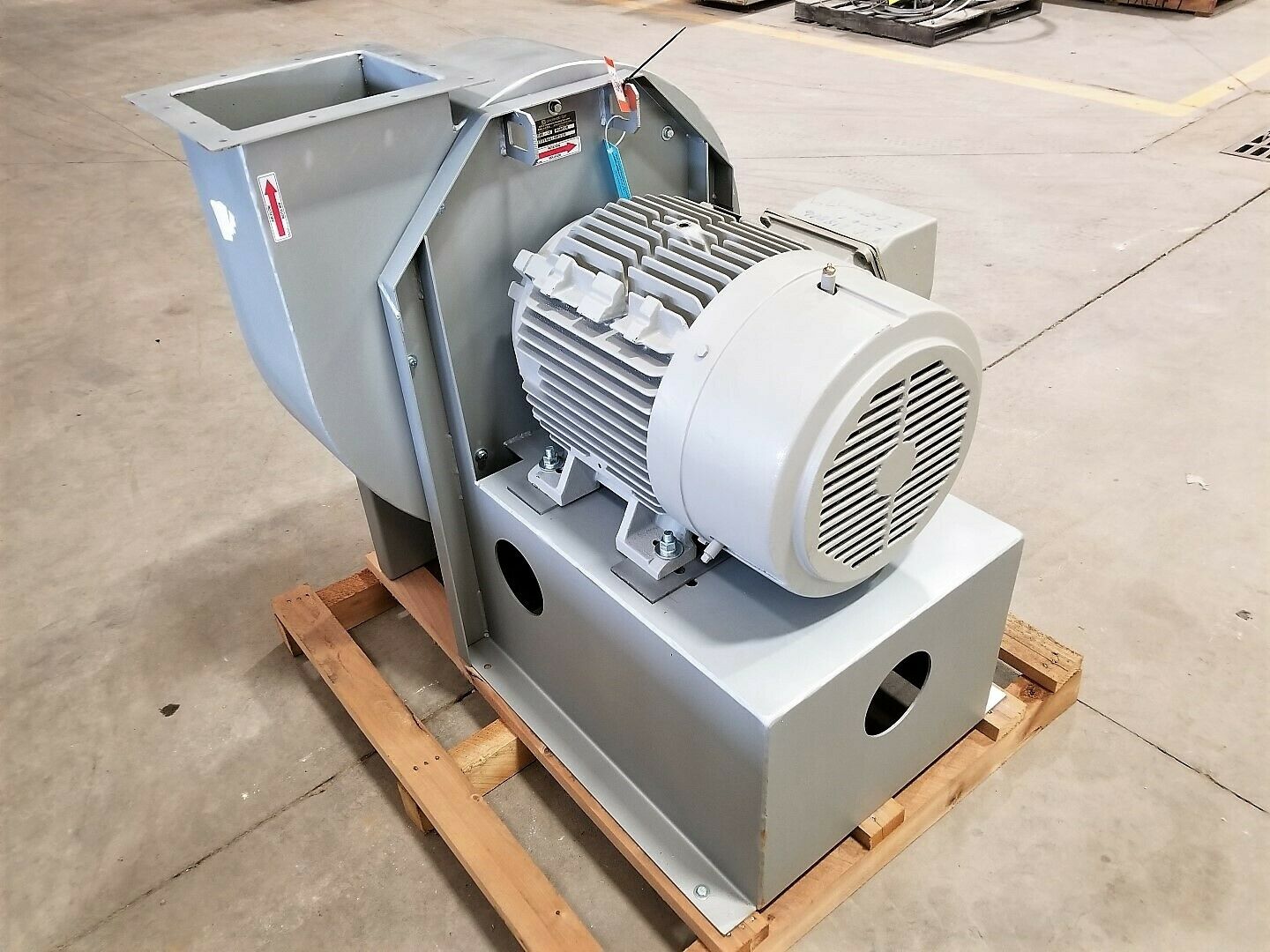 9922 cfm @ 17 S.P., Cincinnati Fan #RBE-13, radial blade exhauster, clockwise, 73.5 BHP, 75 HP, 460 V. - Image 5