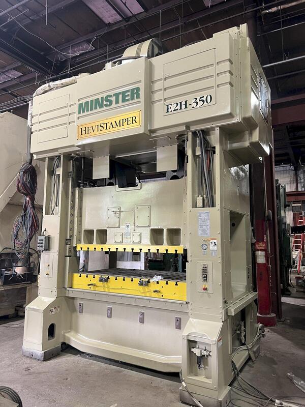 350 Ton, Minster Hevistamper #E2H-350-86-47-SG, straight side double crank press, 9.8" stroke, 23.6" Shut - Image 1