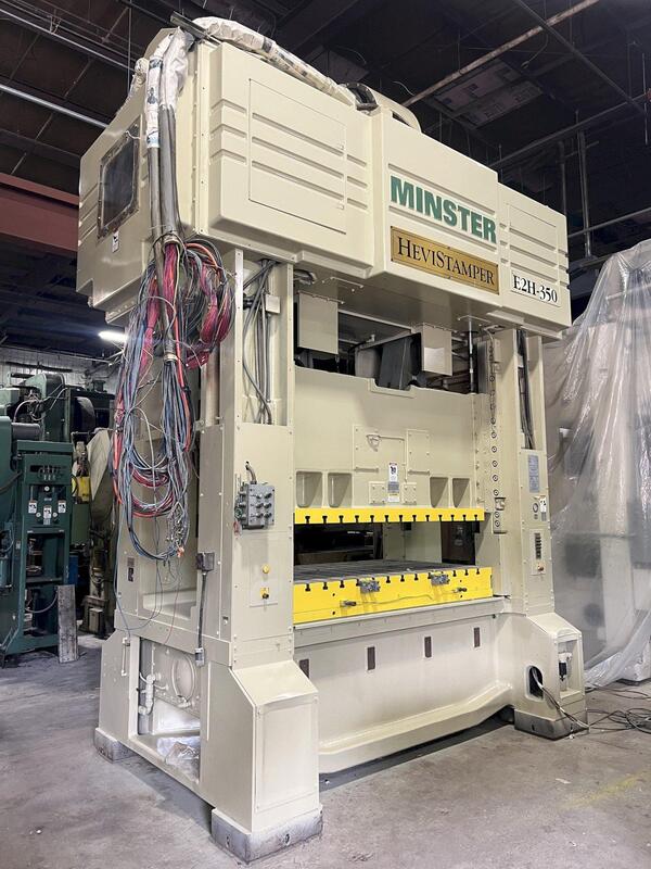 350 Ton, Minster Hevistamper #E2H-350-86-47-SG, straight side double crank press, 9.8" stroke, 23.6" Shut - Image 3