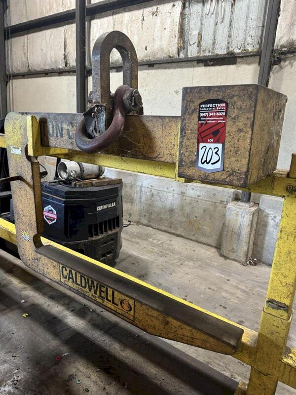 20000 lb. Caldwell, coil C-hook, 24" throat, 48" W, - Image 2