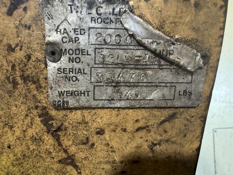 20000 lb. Caldwell, coil C-hook, 24" throat, 48" W, - Image 4