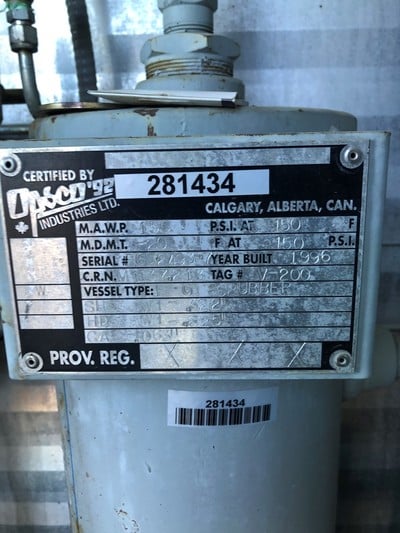 14" Sweet Vertical INLET Separator 2 Phase, 1480 psi - Image 4
