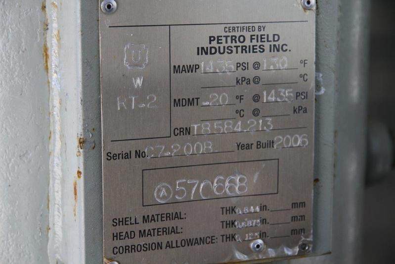16" Sweet Vertical Separator 3 Phase, 1435 psi - Image 3