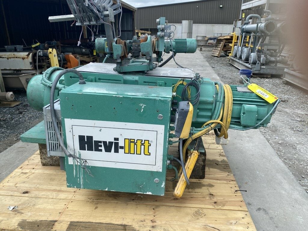 7.5 Ton, Hevi-Lift, P & H, Wire Cable Hoist w/Trolley, 15000 lb. capacity, 34.3' ift, 20 FPM, 10 HP, 230/460 - Image 1
