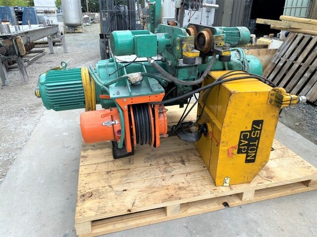 7.5 Ton, Hevi-Lift, P & H, Wire Cable Hoist w/Trolley, 15000 lb. capacity, 34.3' ift, 20 FPM, 10 HP, 230/460 - Image 6