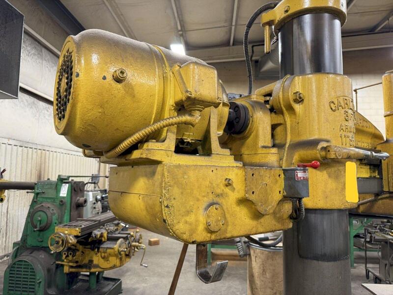 3' -11" Carlton, radial arm drill, 40-1500 RPM, 5 HP, #4MT - Image 5