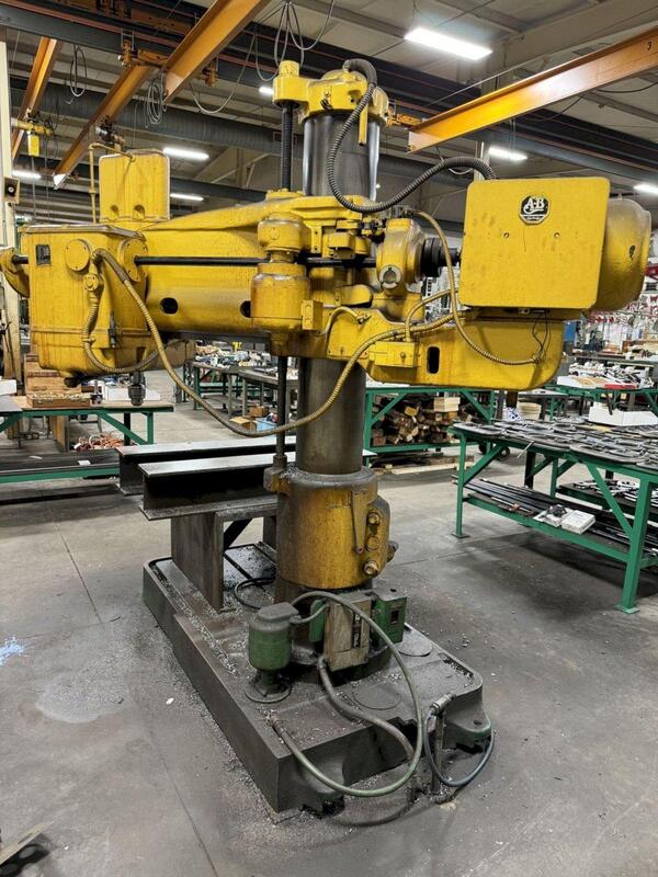3' -11" Carlton, radial arm drill, 40-1500 RPM, 5 HP, #4MT - Image 6