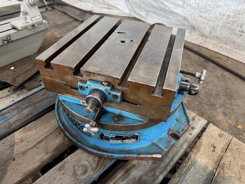 12" x 12" Troyke #DMT-15, cross slide rotary table, T-slot table - Image 2
