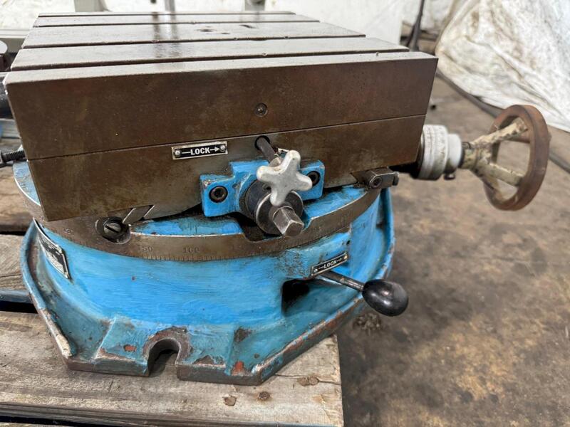 12" x 12" Troyke #DMT-15, cross slide rotary table, T-slot table - Image 5