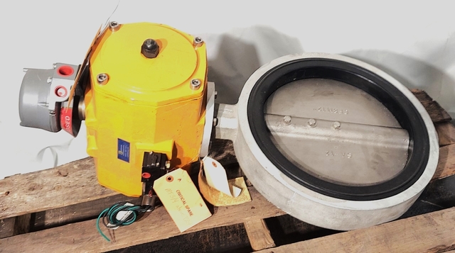 12" Erdmann ED0600.U1A00A.27KO, butterfly valve with air actuator, 116 psi, surplus - Image 1