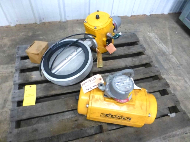 12" Erdmann ED0600.U1A00A.27KO, butterfly valve with air actuator, 116 psi, surplus - Image 3