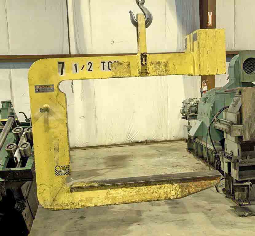 15000 lb. Caldwell #82LA-7.5-36, C-hook, 36" long arm, 24" vertical throat - Image 1