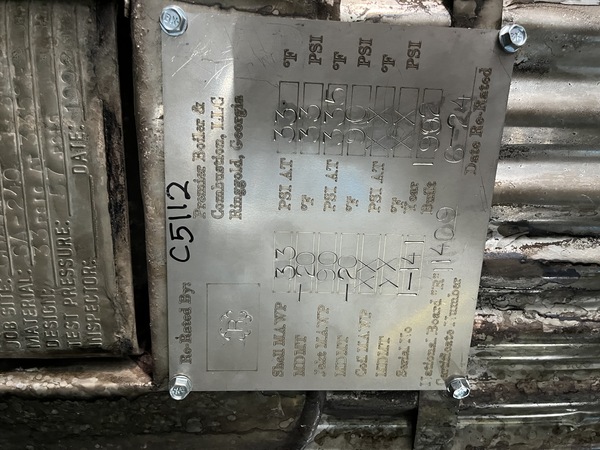 379 gallon Alloy Fabricators, 304 Stainless Steel jacketed pressure tank, dished top & bottom, 1991 - Image 7