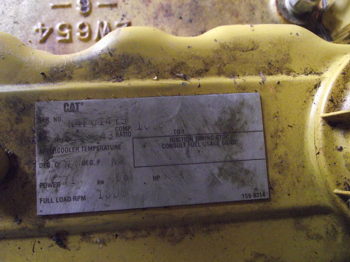 95 HP Sullair #02250141-466, rotary vane compressor, 1-stage, 1800 RPM, Caterpillar G3304NA NG engine, 2005 - Image 6
