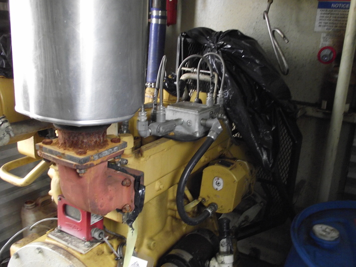 95 HP Sullair #02250141-466, rotary vane compressor, 1-stage, 1800 RPM, Caterpillar G3304NA NG engine, 2005 - Image 8