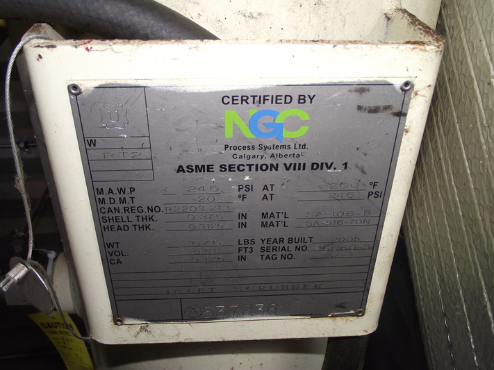 95 HP Sullair #02250141-466, rotary vane compressor, 1-stage, 1800 RPM, Caterpillar G3304NA NG engine, 2005 - Image 10