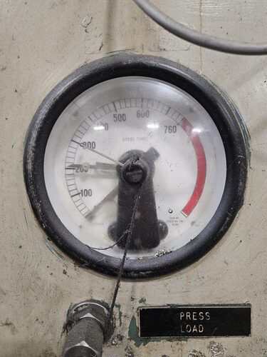 750 Ton, Etchells, Hydraulic Coining Press, 11.8 stroke, 18.1" Shut Height, 1975 - Image 6