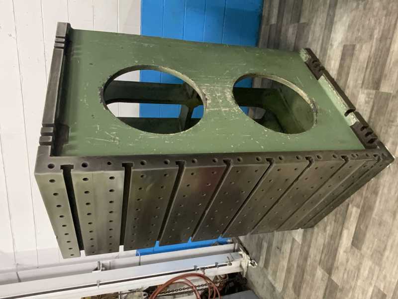36" x 71-3/4" x 45" Drilled & tapped angle plates, cast iron construction, pair - Image 2