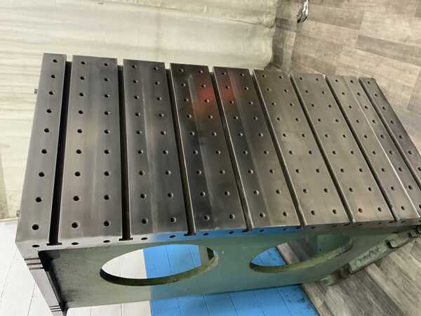 36" x 71-3/4" x 45" Drilled & tapped angle plates, cast iron construction, pair - Image 9