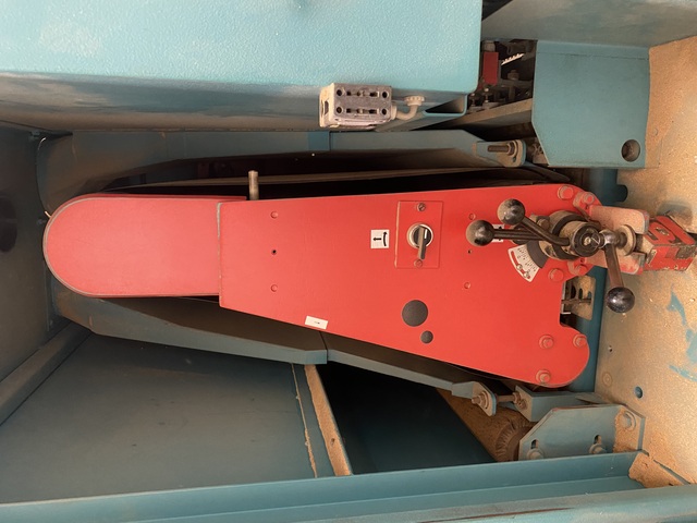 44" Butfering #ECO-111-E, Wide Belt Sander, single belt, dedusting brush, 1997 - Image 4