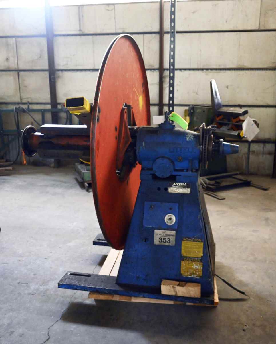 4000 lb. Littell #40-24, single uncoiler, 24" width, 60" outside dimensions, 12"-16" ID, 4-arm expansion - Image 4
