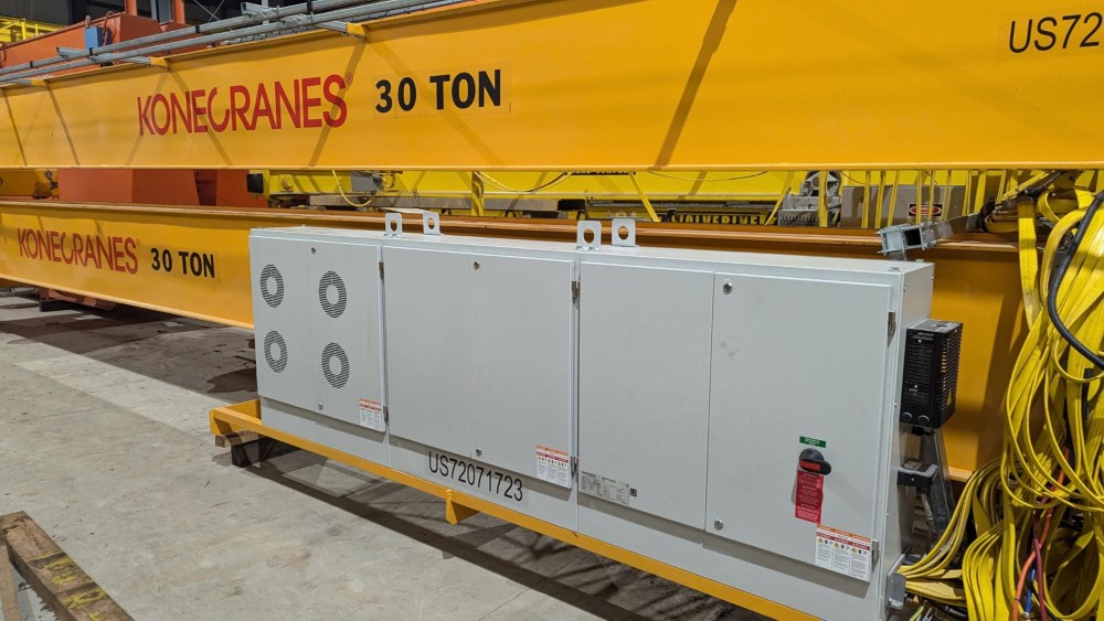 30 Ton, Kone, 36' 0" Span, 55' lift, radio control, VFD All Motions, 2024 [#2545] - Image 2