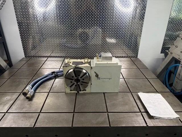 8.267" Hardinge #LP210, CNC rotary table, 2" bore, A2-5, 2 HP, Fanuc P3 servo motor, 2018 - Image 1