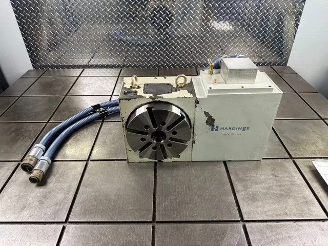 8.267" Hardinge #LP210, CNC rotary table, 2" bore, A2-5, 2 HP, Fanuc P3 servo motor, 2018 - Image 2
