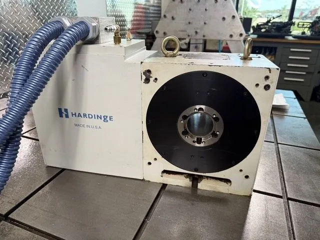 8.267" Hardinge #LP210, CNC rotary table, 2" bore, A2-5, 2 HP, Fanuc P3 servo motor, 2018 - Image 7
