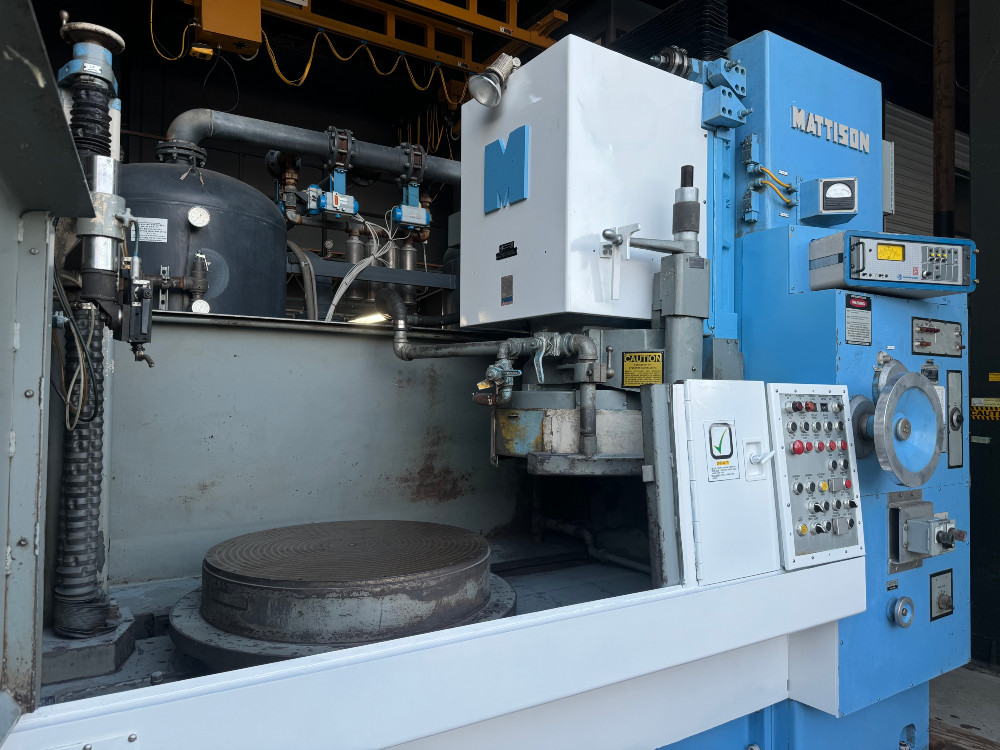 Mattison #42, rotary surface grinder, 42" chuck, 50 HP, dresser, marposs, excellent condition - Image 1