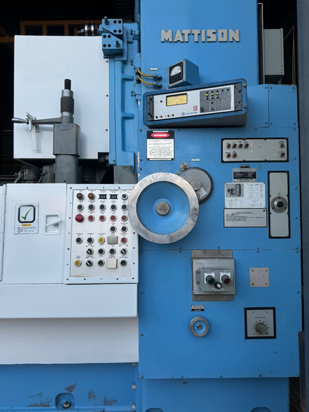 Mattison #42, rotary surface grinder, 42" chuck, 50 HP, dresser, marposs, excellent condition - Image 2