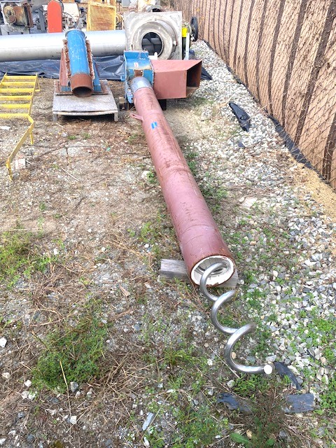 8" diameter x 13' long, Fexicon, heavy duty Stainless screw conveyor, bar stock screw design - Image 3