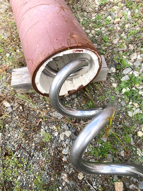8" diameter x 13' long, Fexicon, heavy duty Stainless screw conveyor, bar stock screw design - Image 6