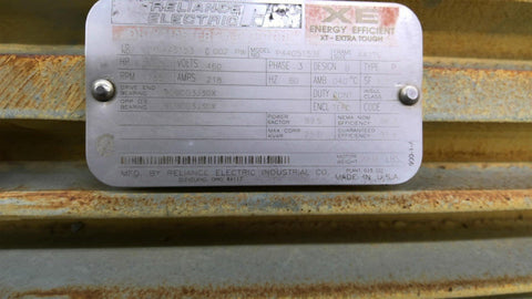 200 HP 1800 RPM Reliance 7MN445153, Frame 447TS, TEFC, 4P, 460 Volts - Image 3