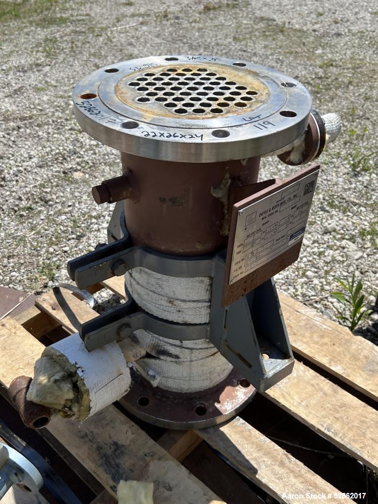 18 sq.ft., 150 psi shell, Doyle & Roth #VX-2, Vacuum Cooler Condenser, -20 to 300&deg;F, 15 psi tube, 316LSS - Image 4