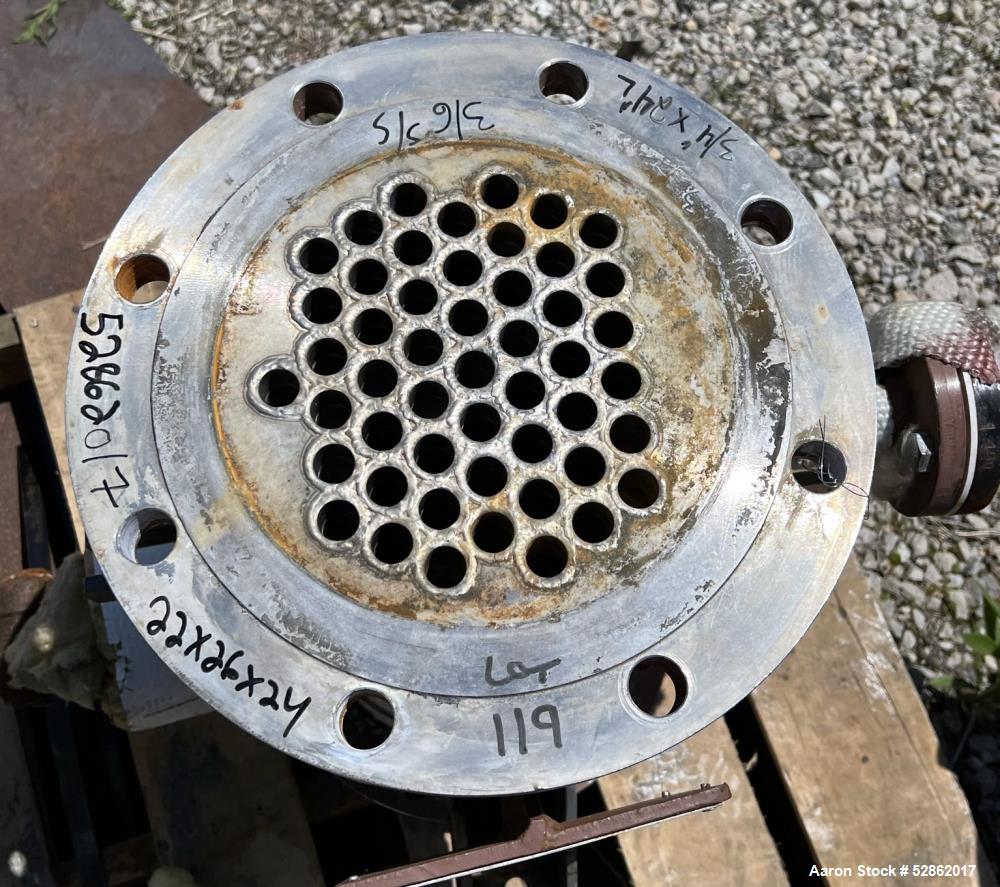 18 sq.ft., 150 psi shell, Doyle & Roth #VX-2, Vacuum Cooler Condenser, -20 to 300&deg;F, 15 psi tube, 316LSS - Image 5