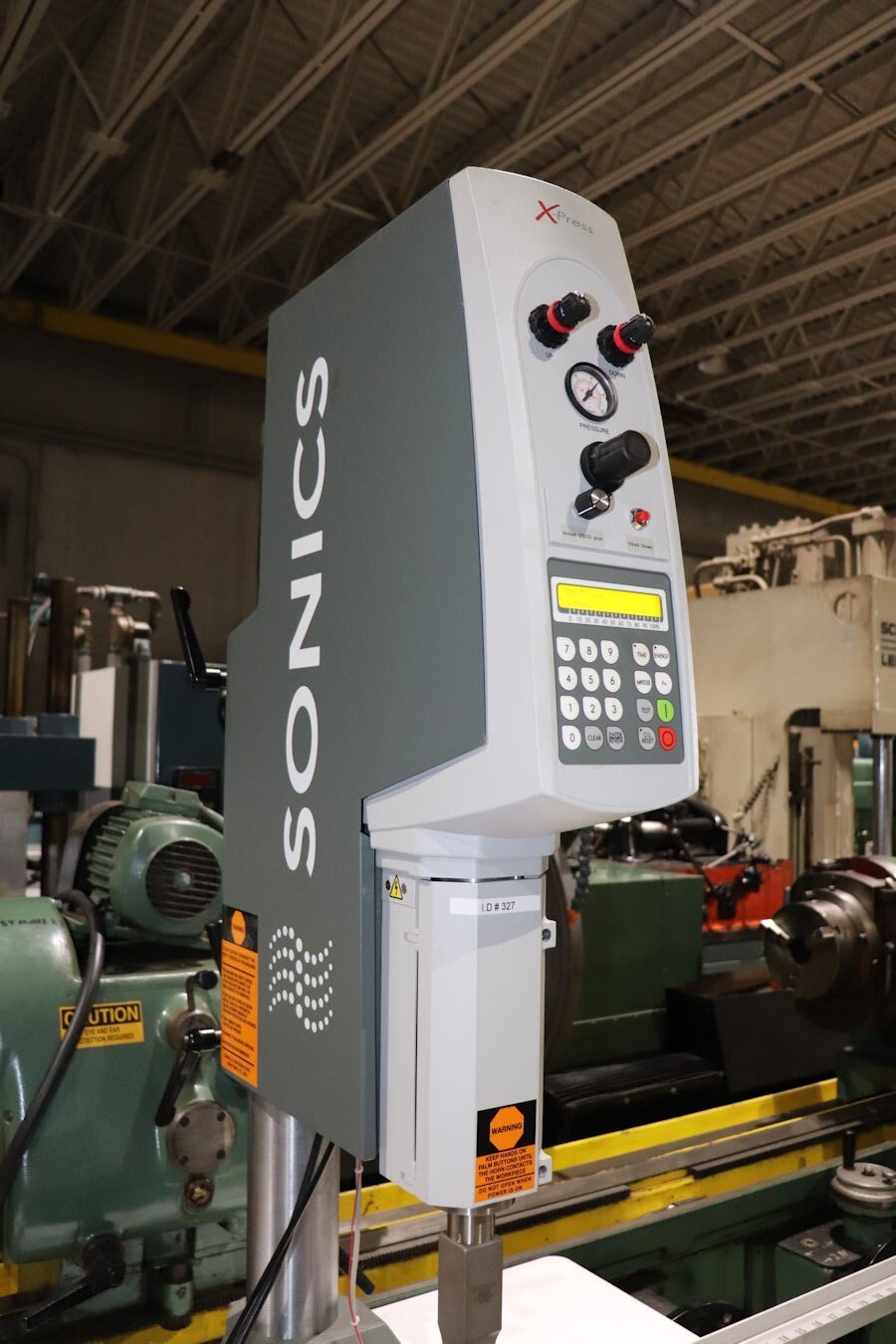 Sonics #XPE-2200S-5A, Ultrasonic Welder, for slot cut in nylon straps, 14" width x 25" L x 48" H welder, 2.2 - Image 2