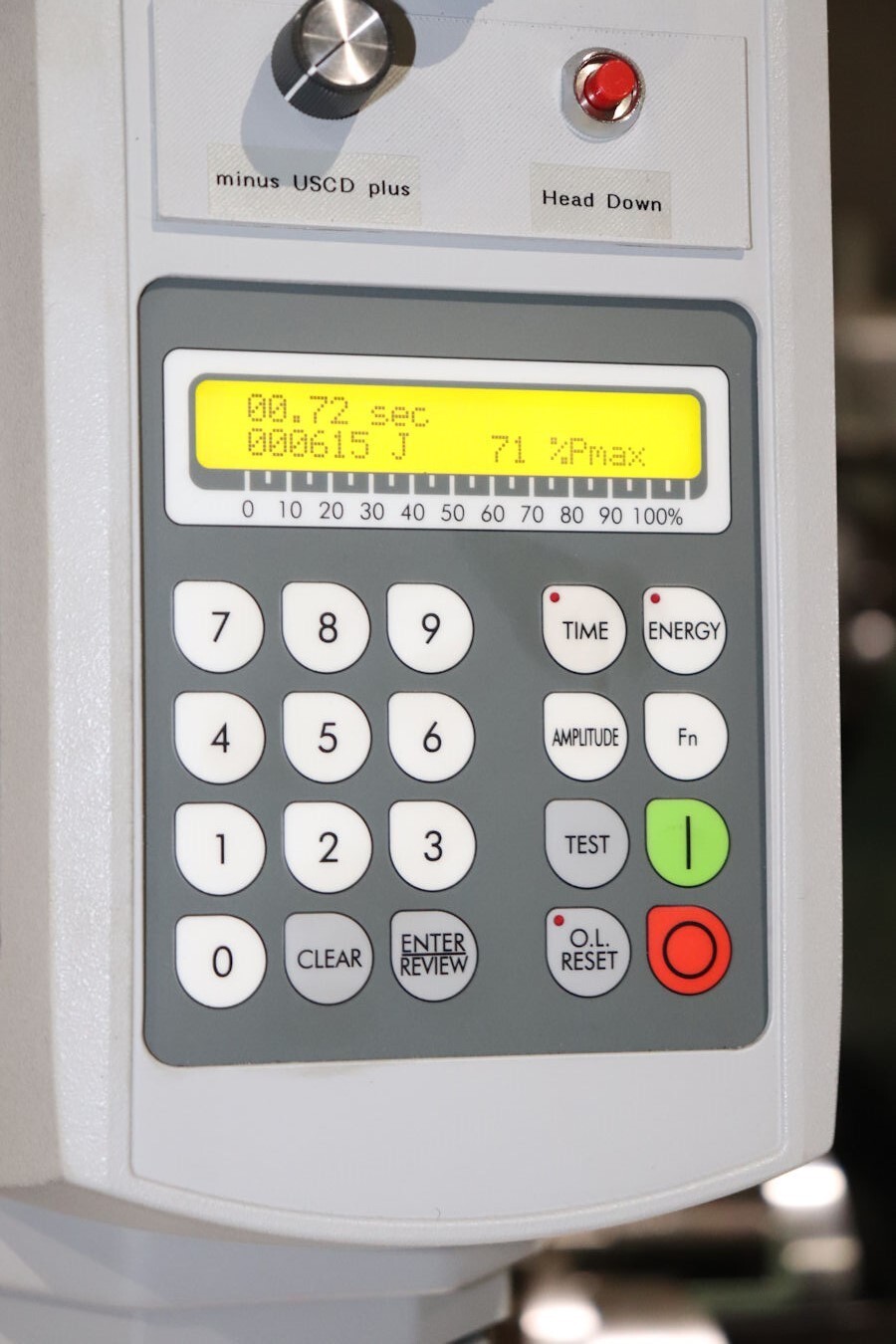 Sonics #XPE-2200S-5A, Ultrasonic Welder, for slot cut in nylon straps, 14" width x 25" L x 48" H welder, 2.2 - Image 4